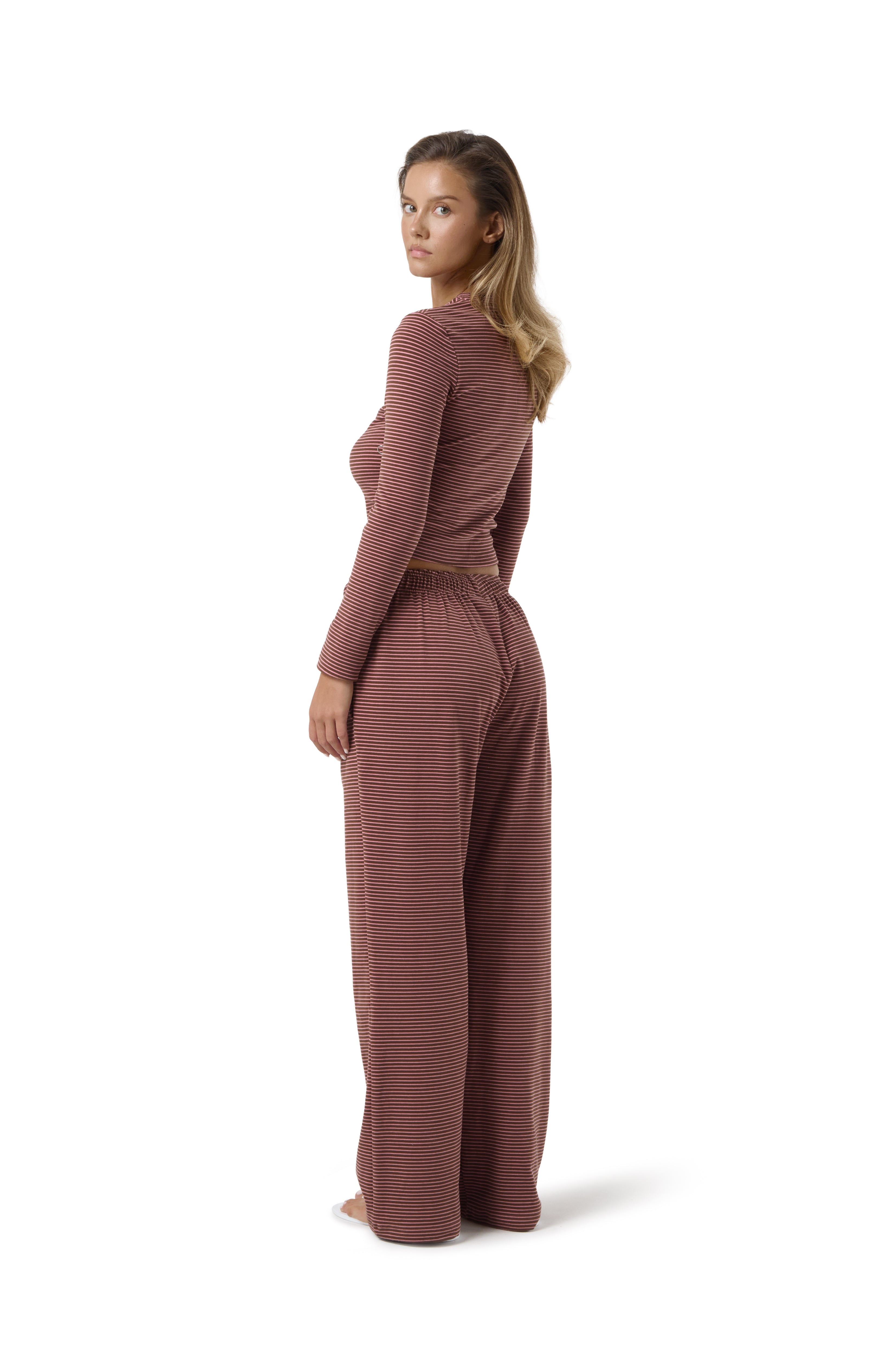 Wilbur Soft Longsleeve Top in Brown